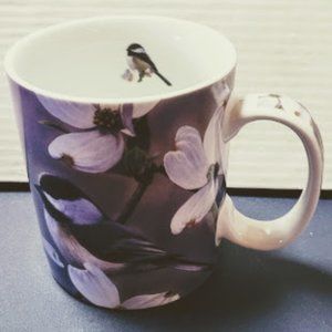 Birds Reflective Art Coffee Mug, Springtime Chickadee by Russell Cobane Ceramic